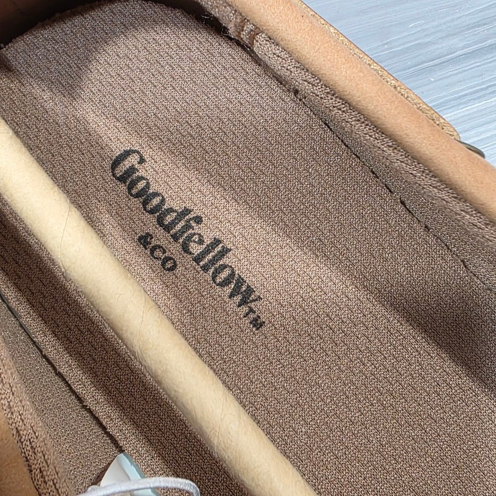 Goodfellow & Co Mens Leather Loafers Bennett Casuals Slip‎ On Size 12 Cognac - Picture 9 of 9